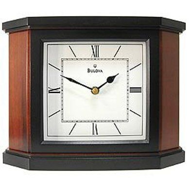 Bulova® Holyoke White Dial Mantel Clock